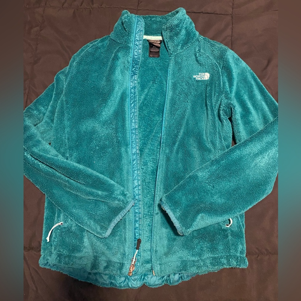 Women’s North Face Jacket Teal Fleece